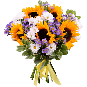 Arrangement of sunflowers with delivery Ryazan