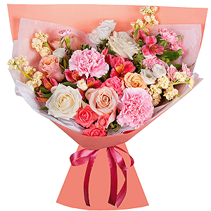 Bouquet in gentle colors with delivery Ryazan
