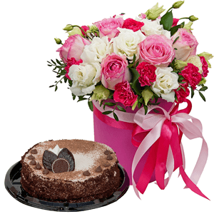 Miss charming with cake with delivery Ryazan