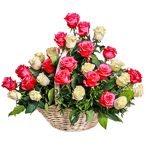 Basket of flowers with delivery Ryazan