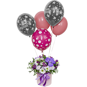 Air castle with balloons with delivery Ryazan
