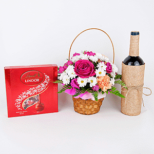 Gift set with sweets and non-alcoholic wine with delivery Ryazan