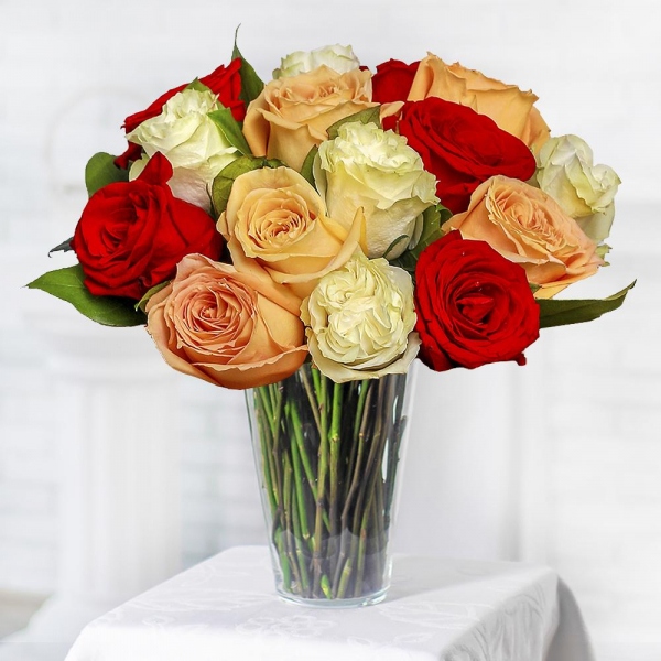 White rose 50 cm - 7, Rose Cream 50 cm - 7, Red rose 50 cm - 7, Wrapping Paper