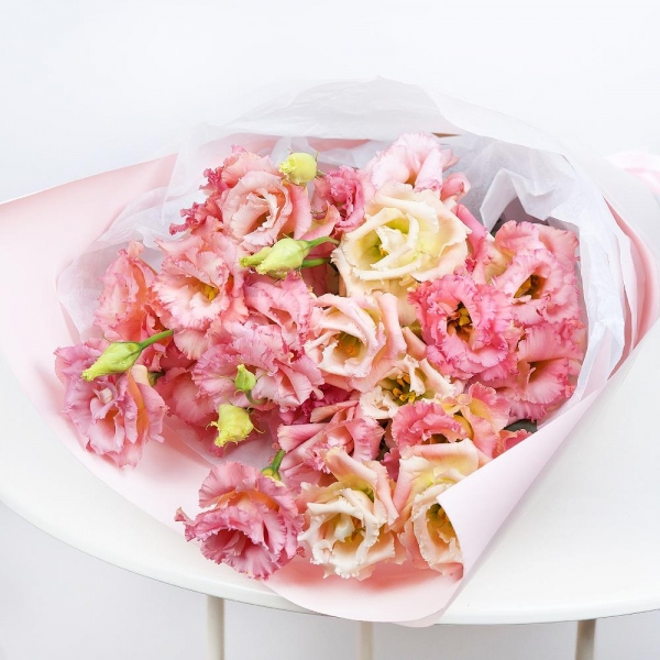 Pink Lisianthus (Eustoma) - 11, Wrapping Paper
